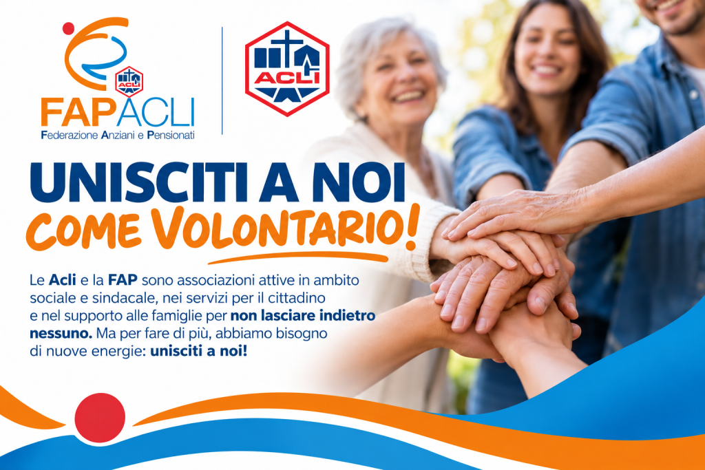 Unisciti come volontario alla FAP ACLI